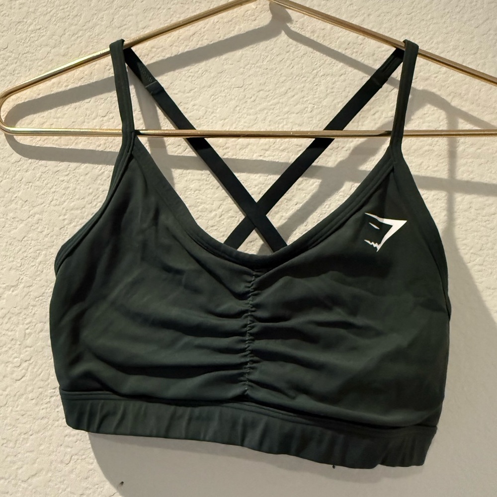 Gymshark Dark Green Sports Bra
